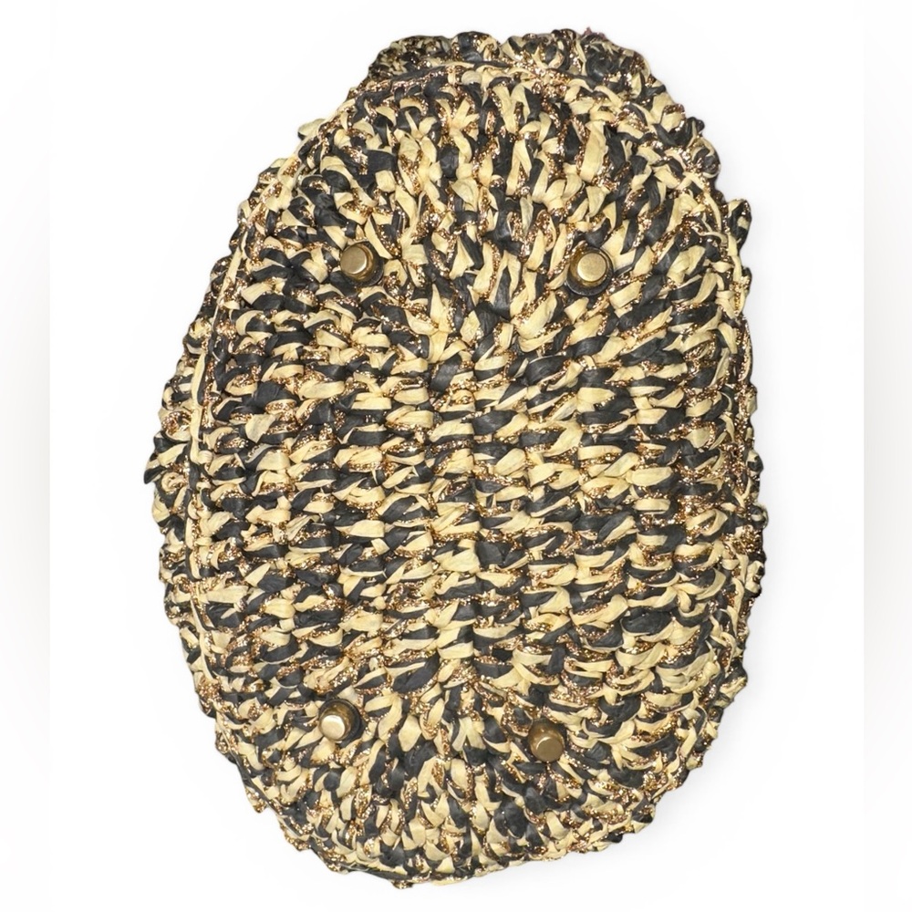 Coach Straw Popcorn Textured Small Tote - Picture 5 of 5